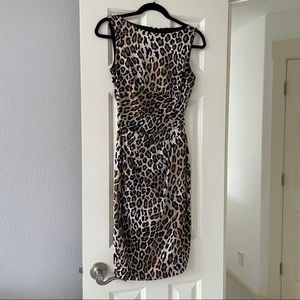 Cache cheetah print dress